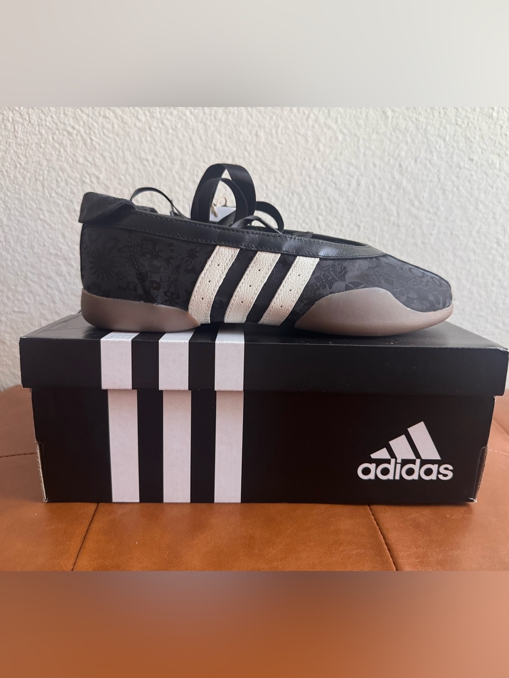 NWT Adidas Taekwondo Mei Ballet W Black White Gum Shoes Women’s 7.5 IH6916